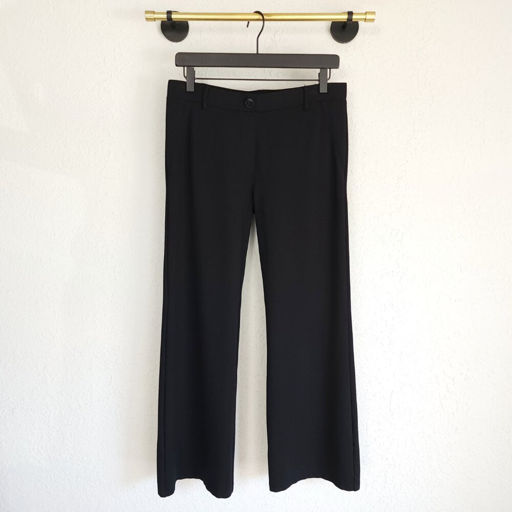 Betabrand MP Black Mid Rise Ponte Stretch Bootcut Classic Dress Pant Yoga Pant
